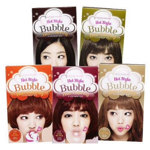 Review Thuốc Nhuộm Tóc Etude House Hot Style Bubble Hair Coloring