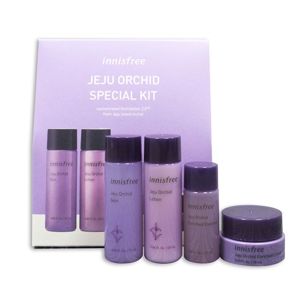 Bộ Dùng Thử Dưỡng Trắng Và Chống Lão Hoá Innisfree Jeju Orchid Special Kit (4 sản phẩm)