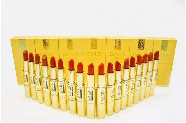 Son Nhung Lì 2 Đầu Kết Hợp Bền Màu đến 8 Giờ Mini Garden Gold 2 In 1 Matte Lipstick