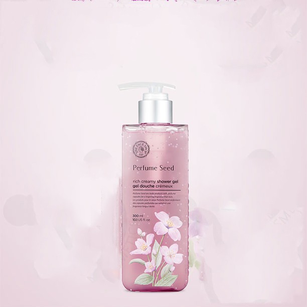 Gel Tắm Hương Nước Hoa Cấp Ẩm, Sáng Da The Face Shop Perfume Seed Rich Creamy Shower Gel 300ml