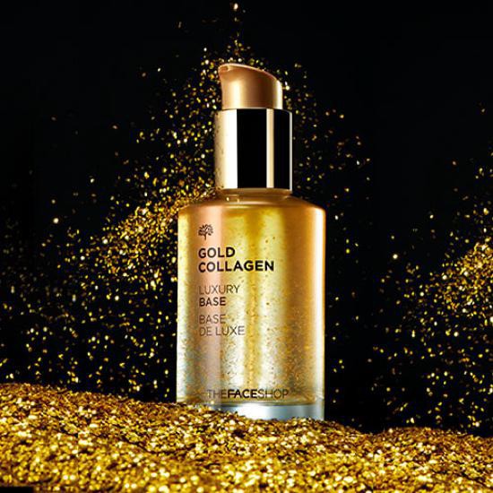 Kem Lót Cao Cấp Làm Sáng Hồng Da Và Chống Lão Hoá The Face Shop Gold Collagen Luxury Base 40ml