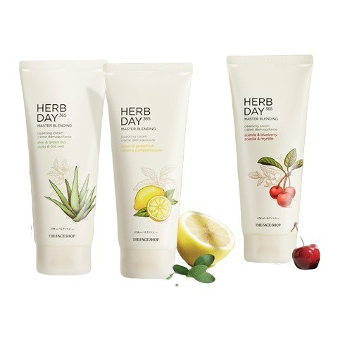 Kem Mátxa Tẩy Trang The Face Shop Herb Day Cleansing Cream 170ml [HSD 11/2022]