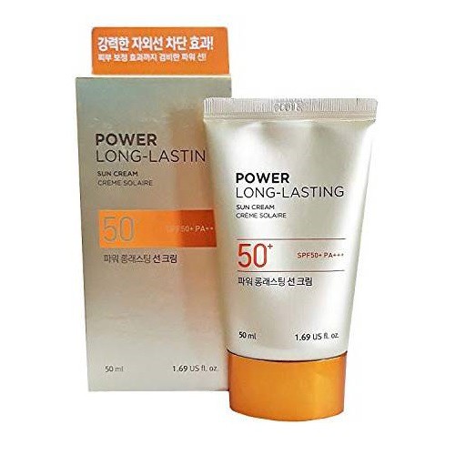 Kem Chống Nắng Lâu Trôi The Face Shop Natural Sun Eco Power Long Lasting Sun Cream SPF50+/PA+++ 50ml