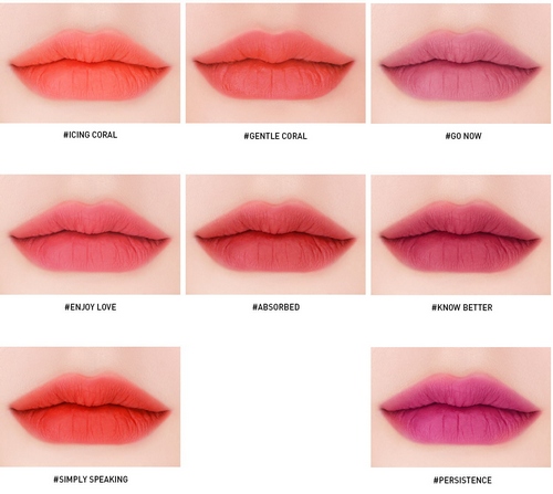 8 Màu son mới Velvet Lip Tint