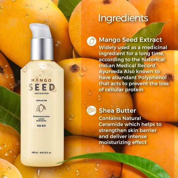 The Face Shop Mango Seed Advanced Moisturizing Lotion 145ml
