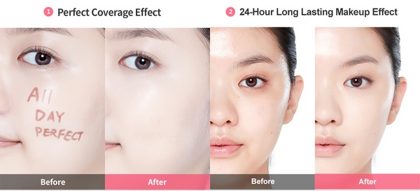 phấn nước etude house any cushion all day perfect spf50 pa+++ review