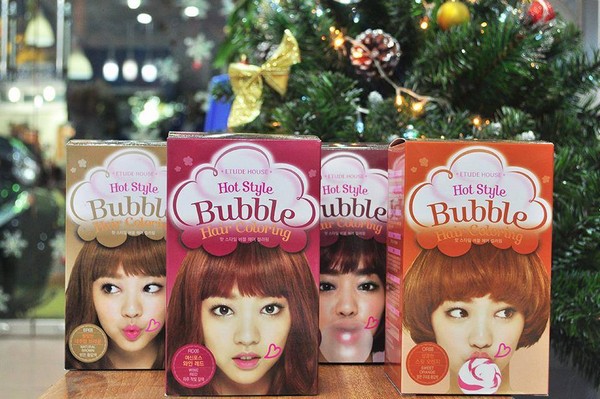 Review Thuốc Nhuộm Tóc Etude House Hot Style Bubble Hair Coloring 