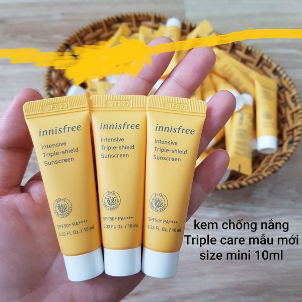 Kem Chống Nắng Chống Rửa Trôi Intensive Tripe Care Sunscreen Cream SPF50+ PA+++ 10ml