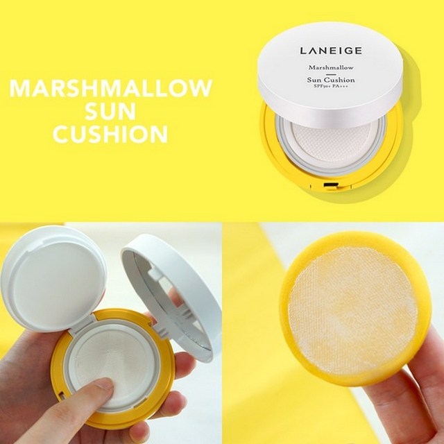 Kem Chống Nắng Laneige Marshmallow Sun Cushion SPF50+ PA+++ bất chấp tia UV