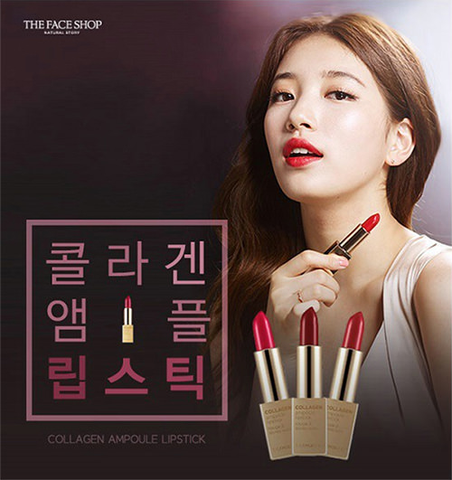 Son Thỏi Collagen The Face Shop Collagen  Ampoule Lipstick