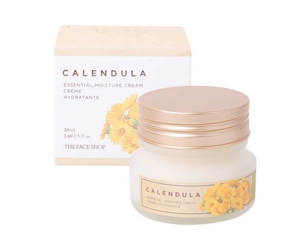 Kem Dưỡng Làm Dịu Da Và Ngăn Ngừa Nếp Nhăn The Face Shop Calendula Essential Moisture Cream 50ml