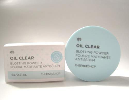 Phấn phủ dạng bột cho da dầu the face shop oil clear blotting powder 6g