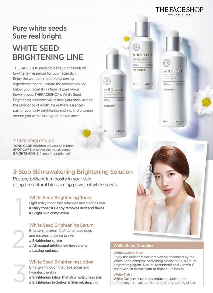 Tinh Chất Đặc Trị Làm Trắng Sáng Da The Face Shop White Seed Brightening Serum 50ml (Mới 2016)