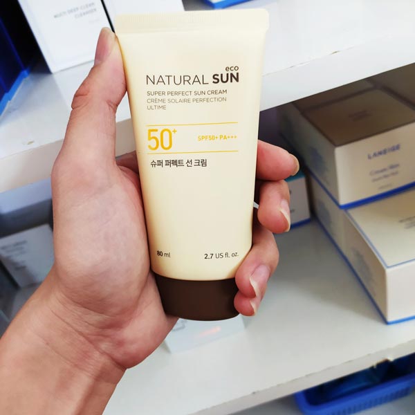Kem Chống Nắng The Face Shop Natural Sun Eco Super Perfect Sun Cream SPF50 80ml