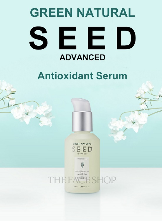 Tinh Chất Chống Lão Hóa Da The Face Shop Green Natural Seed Advanced Antioxidant Serum 50ml