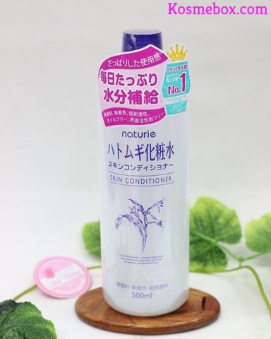 Nước hoa hồng dưỡng da đa di năng Naturie Hatomugi Skin Conditioner 500ml, cho da ẩm mượt hơn mỗi ngày