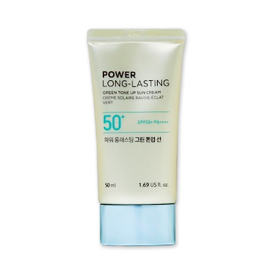 Kem Chống Nắng Lâu Trôi The Face Shop Power Long-Lasting Green Tone Up Sun Cream SPF50+ PA++++ 50ml