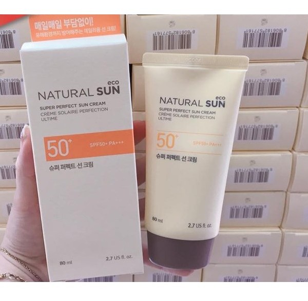 Kem Chống Nắng The Face Shop Natural Sun Eco Super Perfect Sun Cream SPF50 80ml
